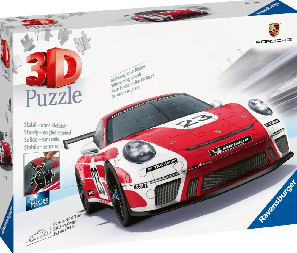 Clearance Porsche 911 Gt3 Cup Salzburg , 108 Pezzi, 10+ Anni Puzzle 3D