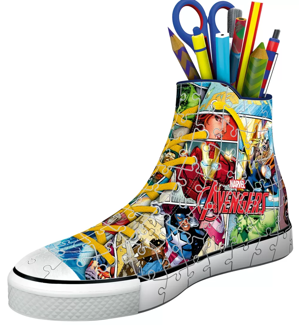 Best Sale 3D Puzzle Portapenne Sneaker Avengers, 108 Pezzi, 8+ Anni Puzzle 3D