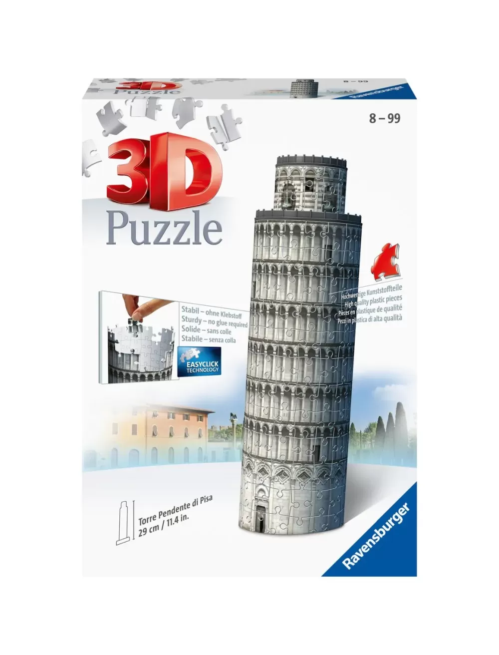 Outlet Torre Di Pisa, Italia, 216 Pezzi, 10+ Anni Puzzle 3D