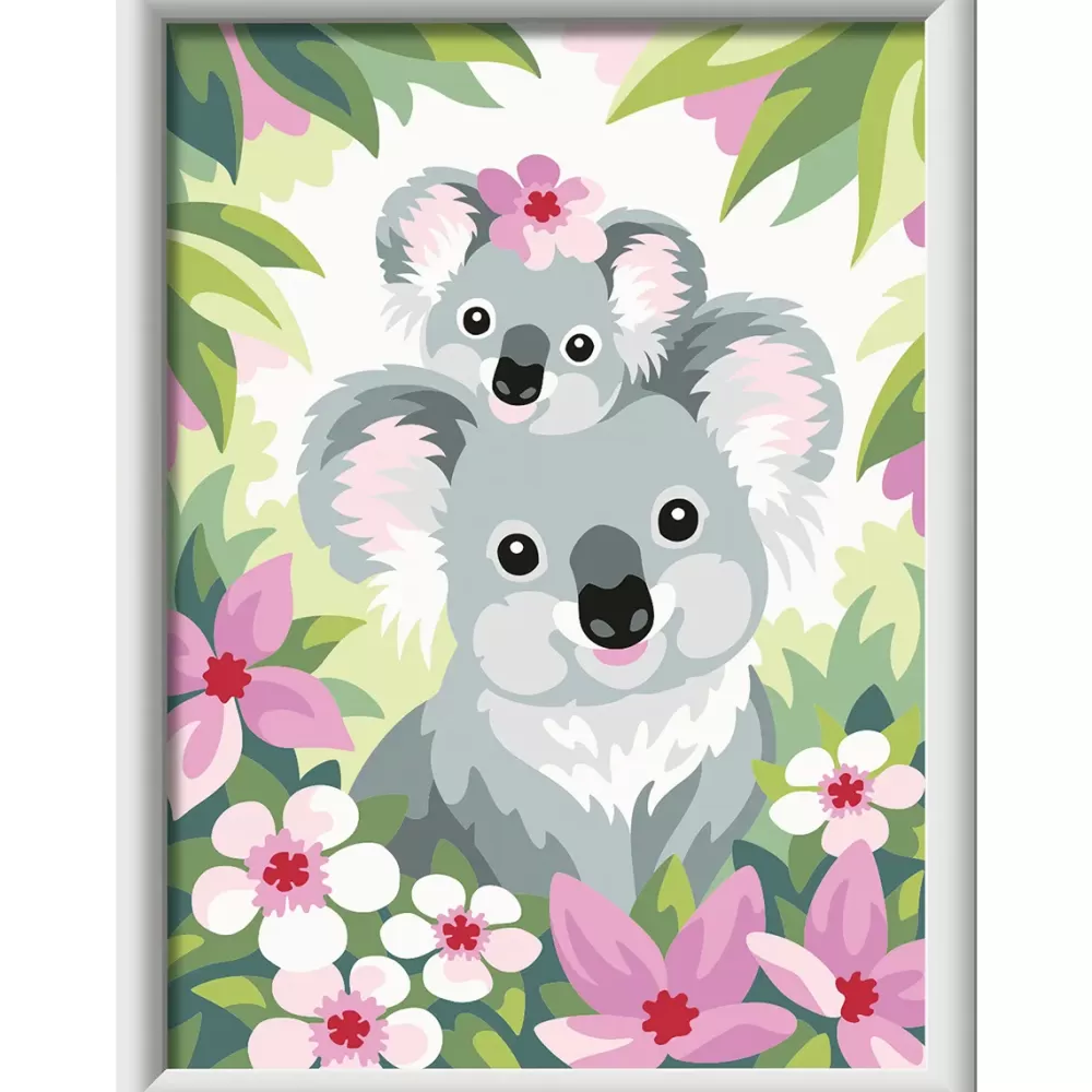 Clearance Ravensburger Per Bambini, Kit Per Dipingere Con I Numeri, 9+, Serie D, Sweet Koala Kit Artistici E Pittura