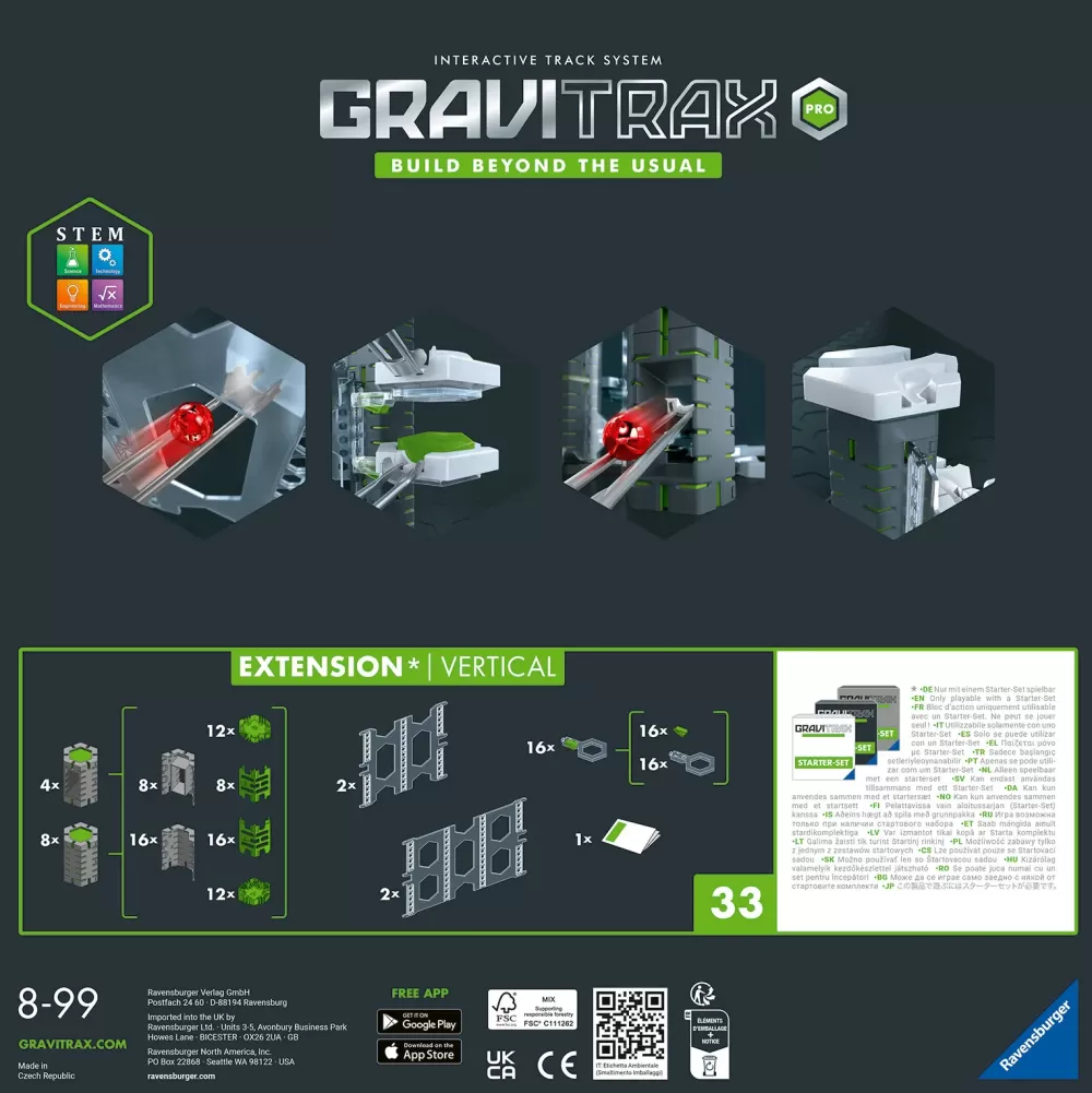 Fashion Ravensburger Pro Vertical, Gioco Innovativo Ed Educativo Stem, 8+ Anni, Estensione Giochi Di Strategia