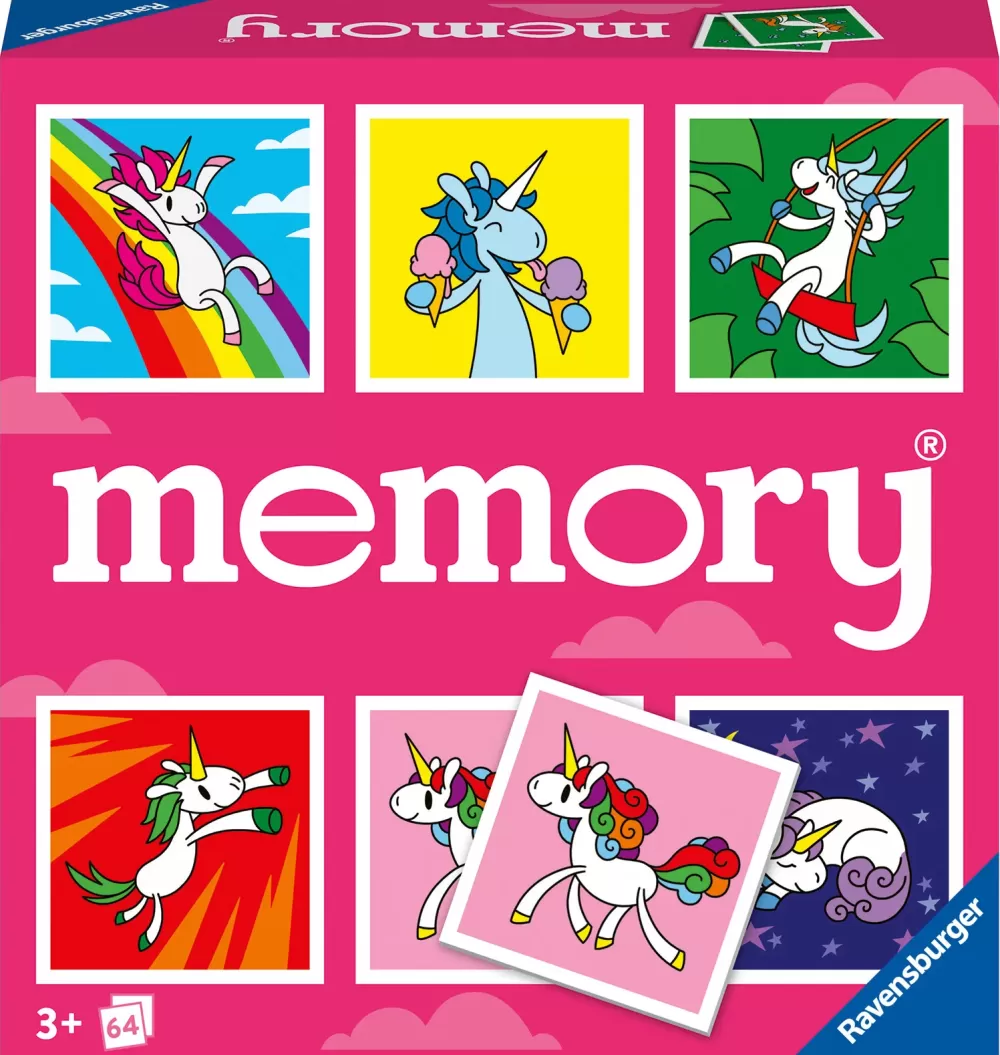 Best Sale Memory® Versione Unicorns, 64 Tessere, Gioco Da Tavolo, 3+ Anni Giochi Di Carte