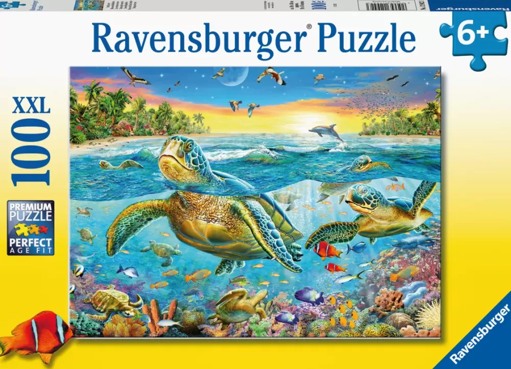 New Puzzle 100 Pezzi Tartarughe Marine Puzzle Per Bambini