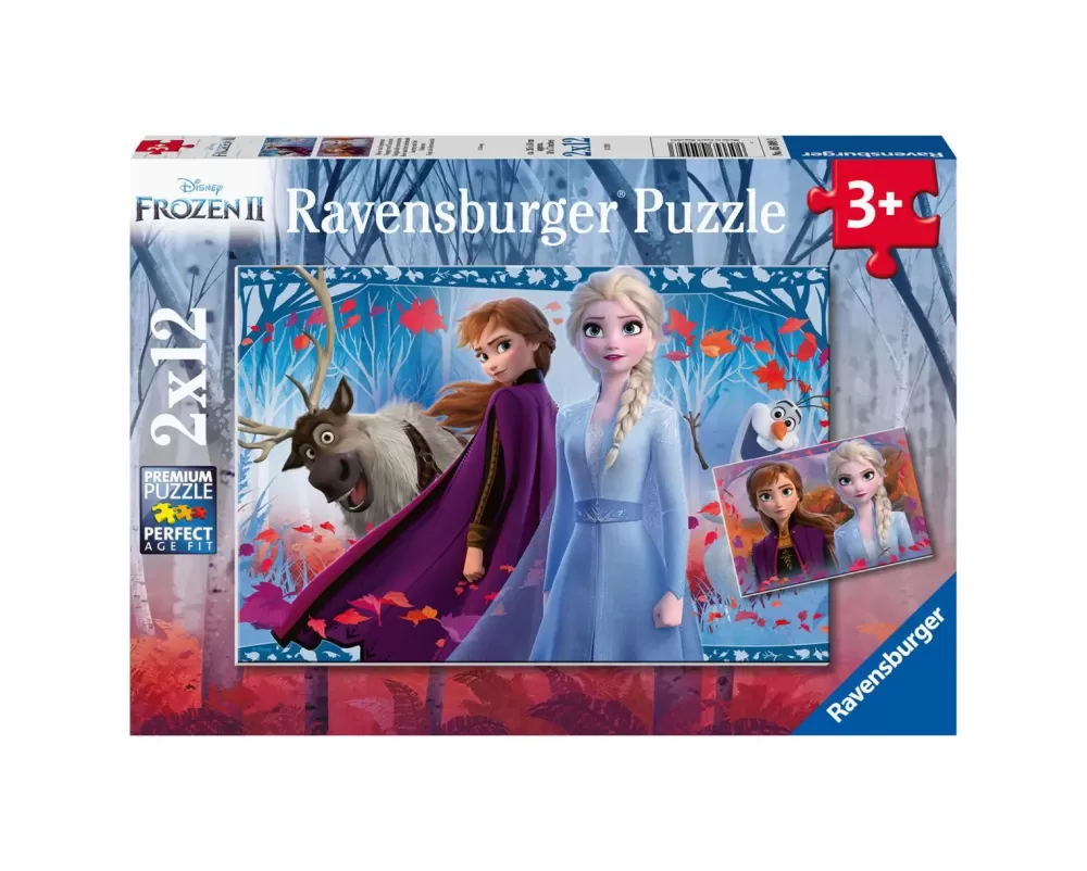 Sale Ravensburger Puzzle 2X12 Pezzi Frozen Puzzle Per Bambini