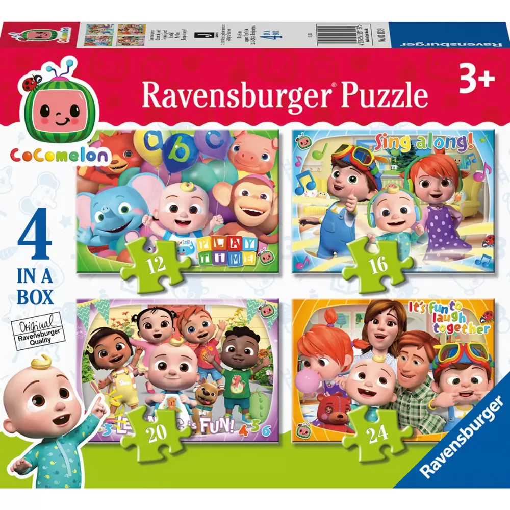 Sale Puzzle Cocomelon 4 In A Box Puzzle Per Bambini