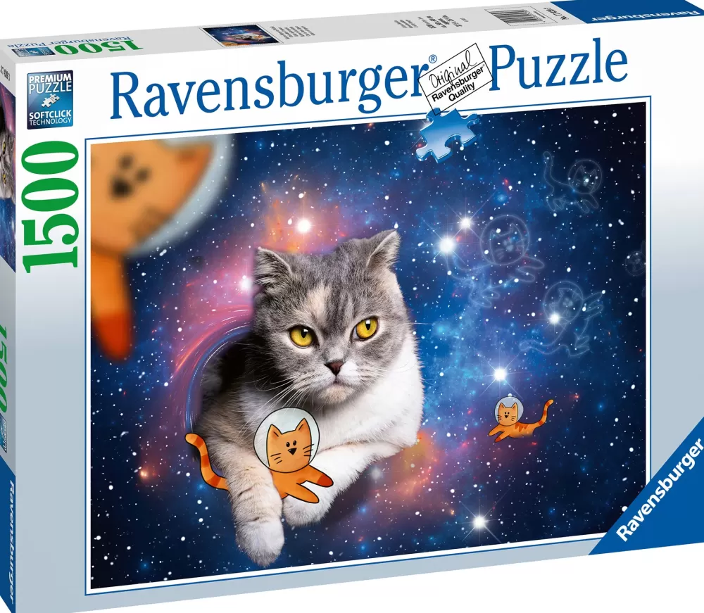 Sale Puzzle Gatto Nello Spazio, 1500 Pezzi, Puzzle Adulti Puzzle 1000 Pezzi