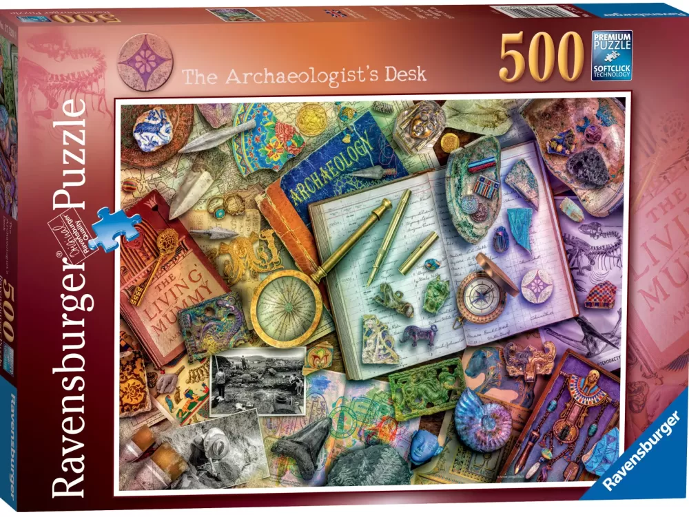 Online Puzzle La Scrivania Dell'Archeologo, 500 Pezzi, Puzzle Adulti Puzzle 500 Pezzi