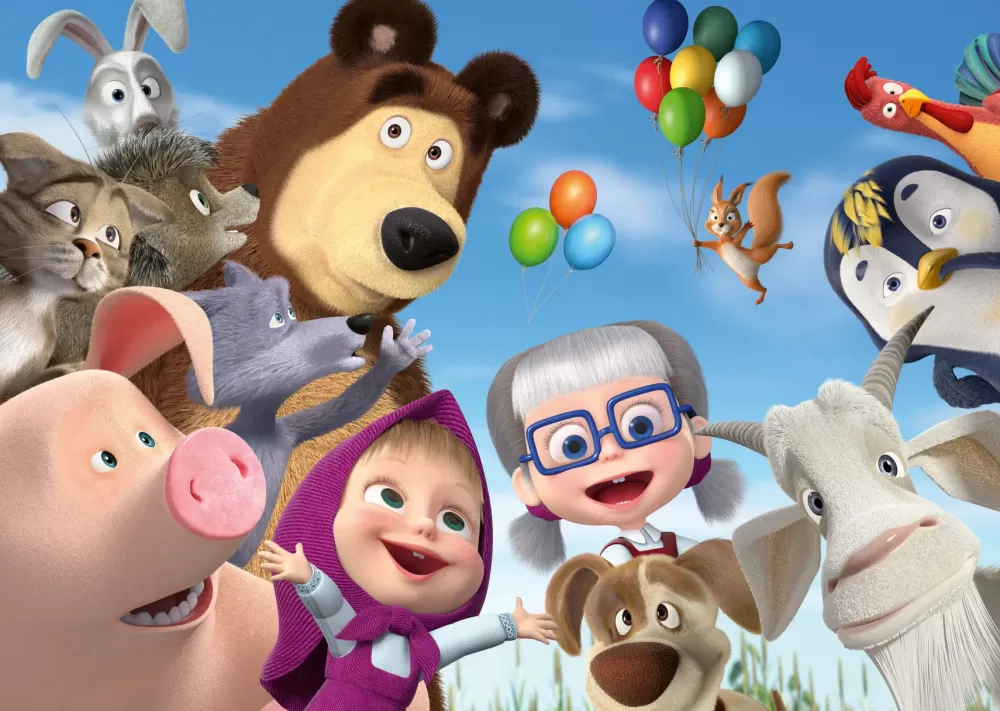 Store Puzzle Masha E Orso, Collezione 24 Giant Pavimento, 24 Pezzi, Eta Raccomandata 3+ Anni Puzzle Per Bambini