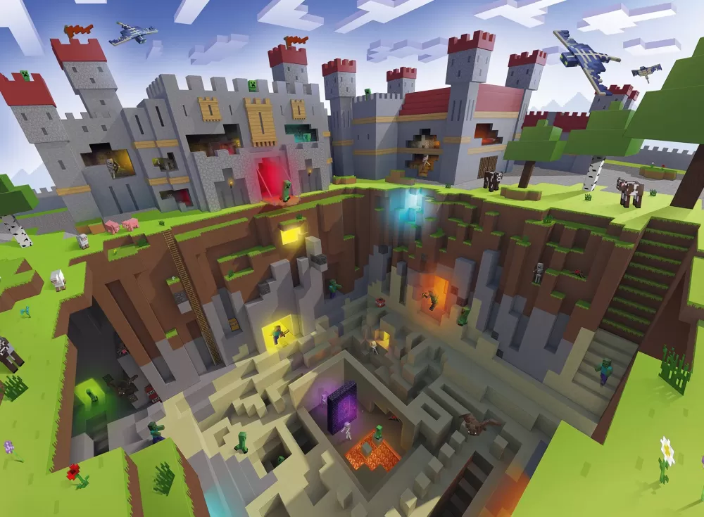Flash Sale Puzzle Minecraft, 300 Pezzi Xxl, Eta Raccomandata 9+ Anni Puzzle Per Bambini