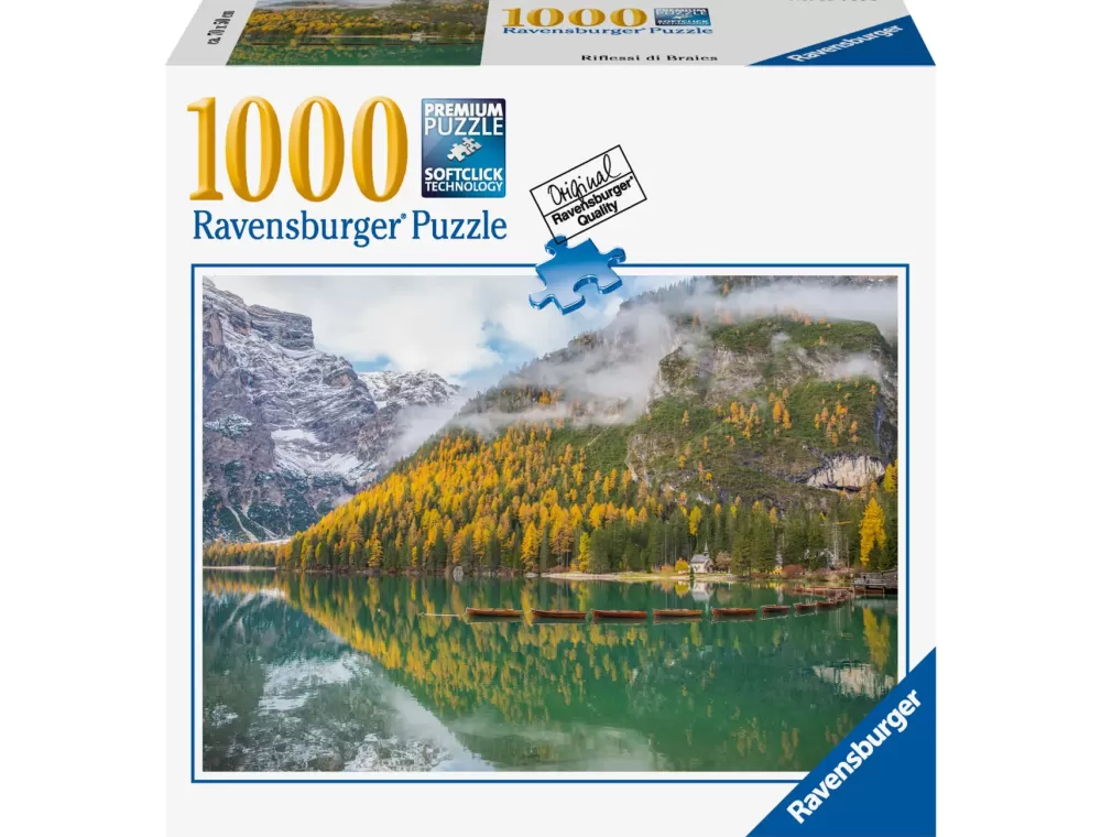 Shop Puzzle Riflessi Di Braies, Collezione Meraviglie Italiane, 1000 Pezzi, Puzzle Adulti Puzzle 1000 Pezzi
