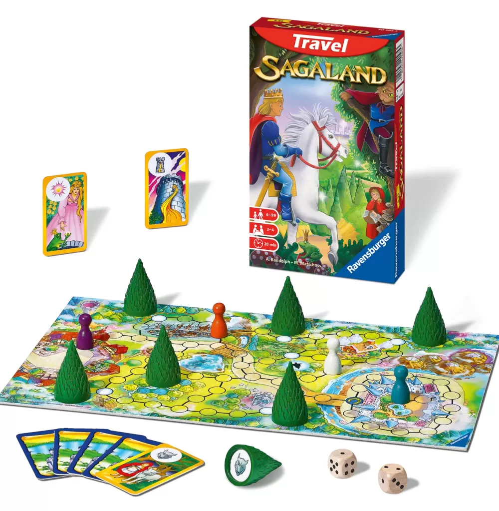 Fashion Sagaland Travel, Gioco Da Tavolo Tascabile, 2-4 Giocatori, 6+ Anni Giochi Tascabili E Da Viaggio