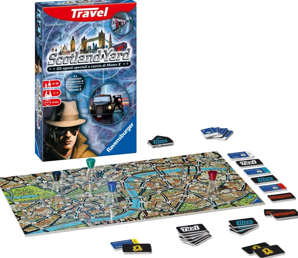 Clearance Scotland Yard Travel Edition, Gioco Da Tavolo Tascabile, 2-4 Giocatori, 8+ Anni Giochi Tascabili E Da Viaggio