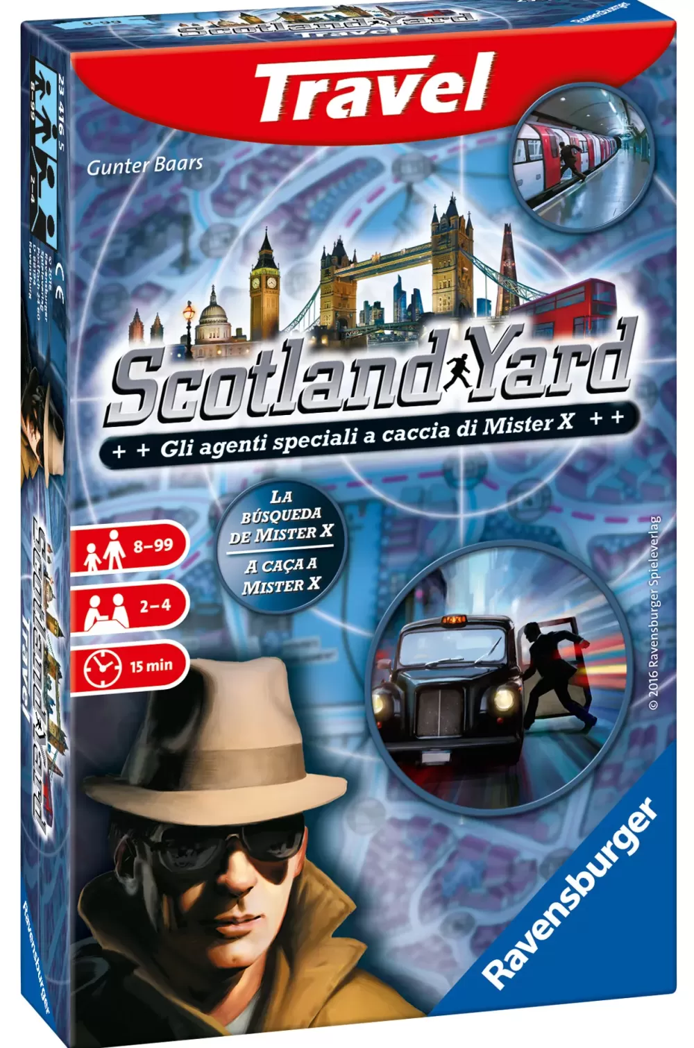 Clearance Scotland Yard Travel Edition, Gioco Da Tavolo Tascabile, 2-4 Giocatori, 8+ Anni Giochi Tascabili E Da Viaggio
