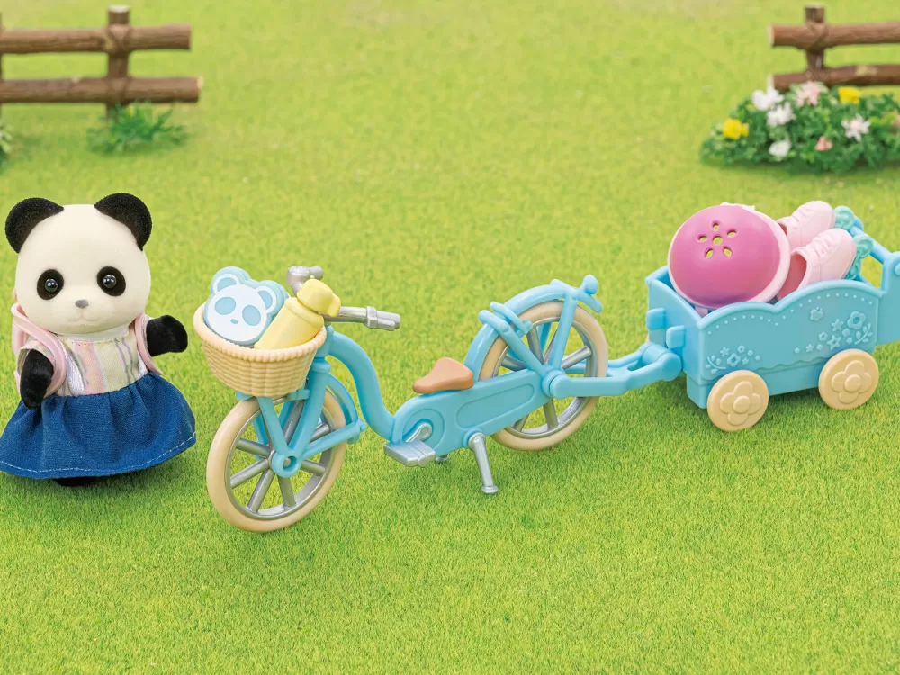 Sale Set Bici E Pattini Ragazza Panda Mini Dolls