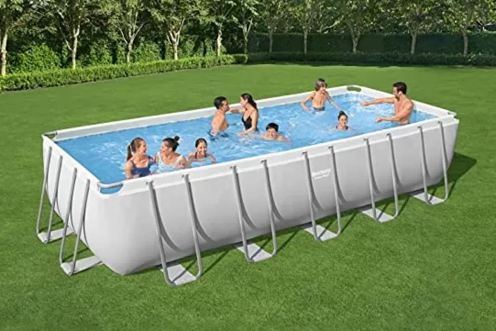Best Sale Set Piscina Fuori Terra Power Steel ® Da 6.40 M X 2.74 M X 1.32 M Piscine Da Giardino