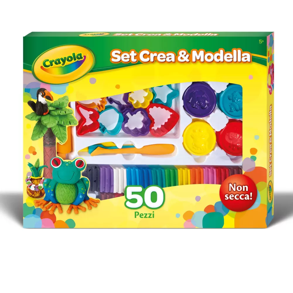 Store Set Plastilina Crea&Modella 50 Pezzi Plastilina E Pasta Modellabile