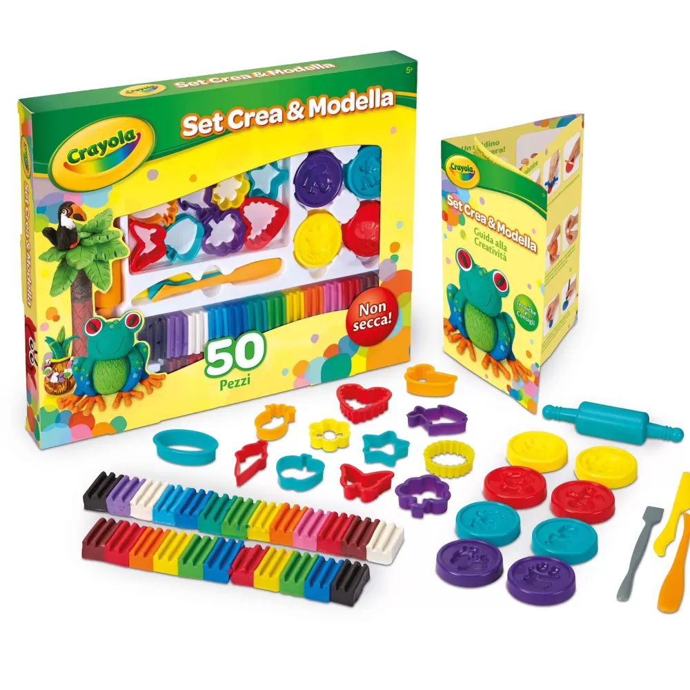 Store Set Plastilina Crea&Modella 50 Pezzi Plastilina E Pasta Modellabile