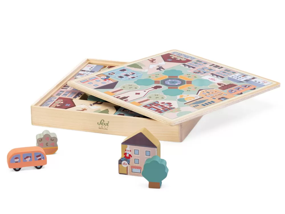 New Sevi Play Puzzle Villaggio Delle Alpi Puzzle In Legno