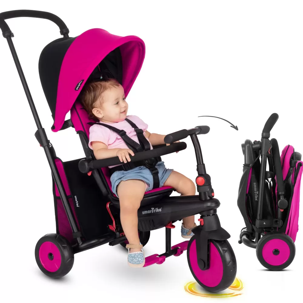 Best Smartrike Str3 Folding 6 In 1 Rosa Tricicli E Balance Bikes