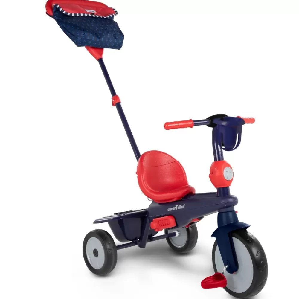 Clearance Smartrike Vanilla 4 In 1 Triciclo Per Bambini Dai 15 Mesi Con Maniglione Direzionale Touch Steering E Equipaggiamento Di Sicurezza Blu Navy Tricicli E Balance Bikes