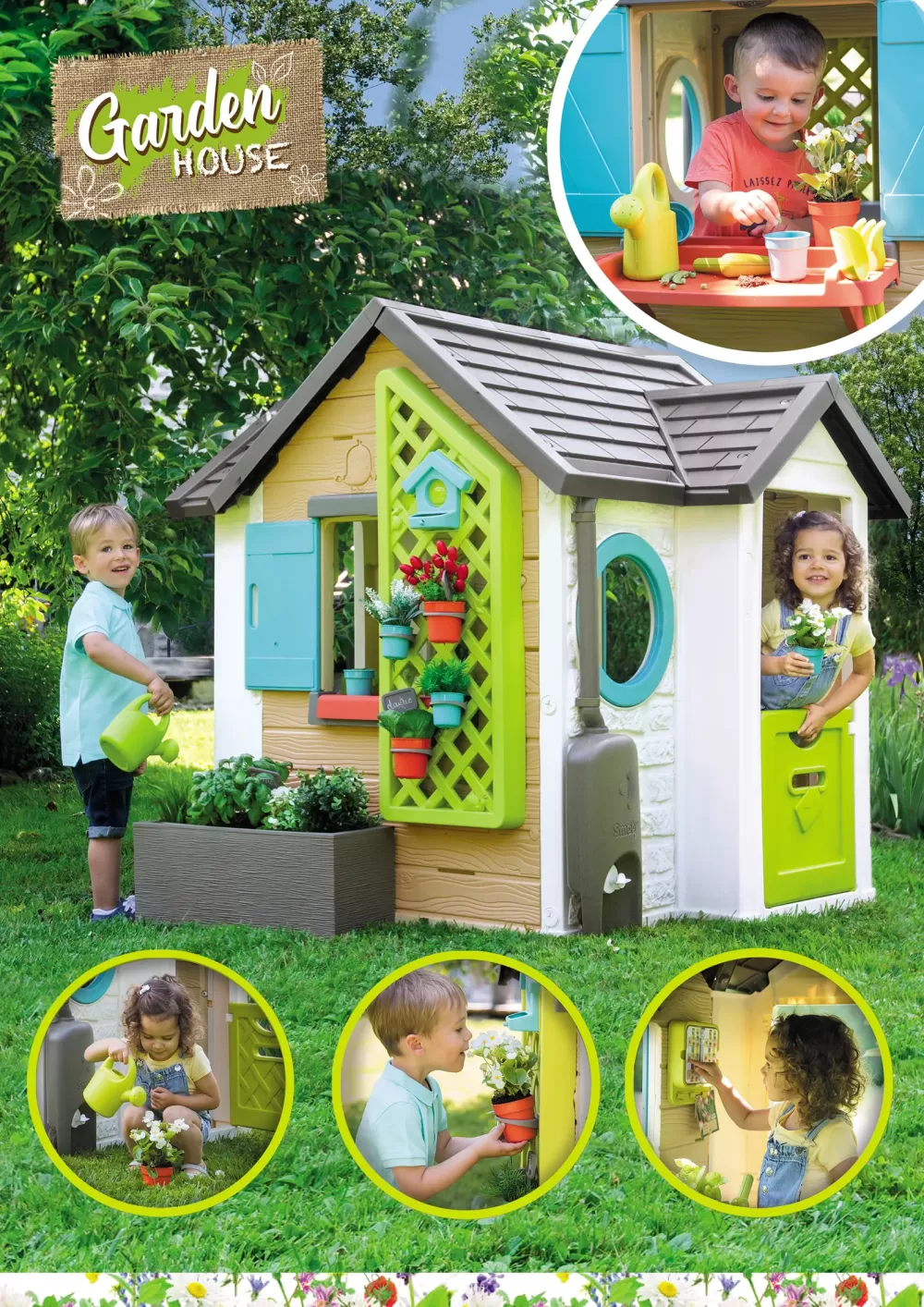 Store Garden House Con Accessori Per Il Giardinaggio, 7600810405 Casette Per Bambini