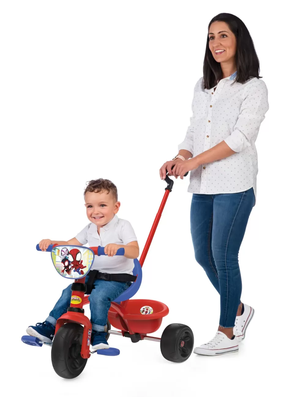 Best Triciclo Spidey, 7600740337, +15 Mesi, Evolutivo, Con Asta Parentale, Licenza Ufficiale Spidey, Con Cintura Di Sicurezza, Vano Portaoggetti Tricicli E Balance Bikes