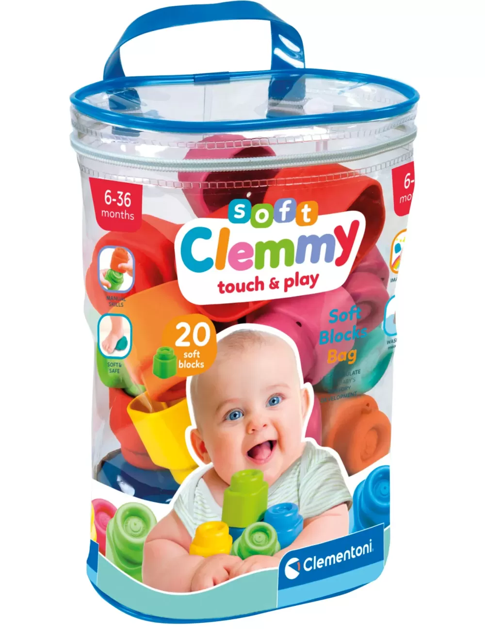 Flash Sale Soft Clemmy Sacca 20 Mattoncini Costruzioni Bambini