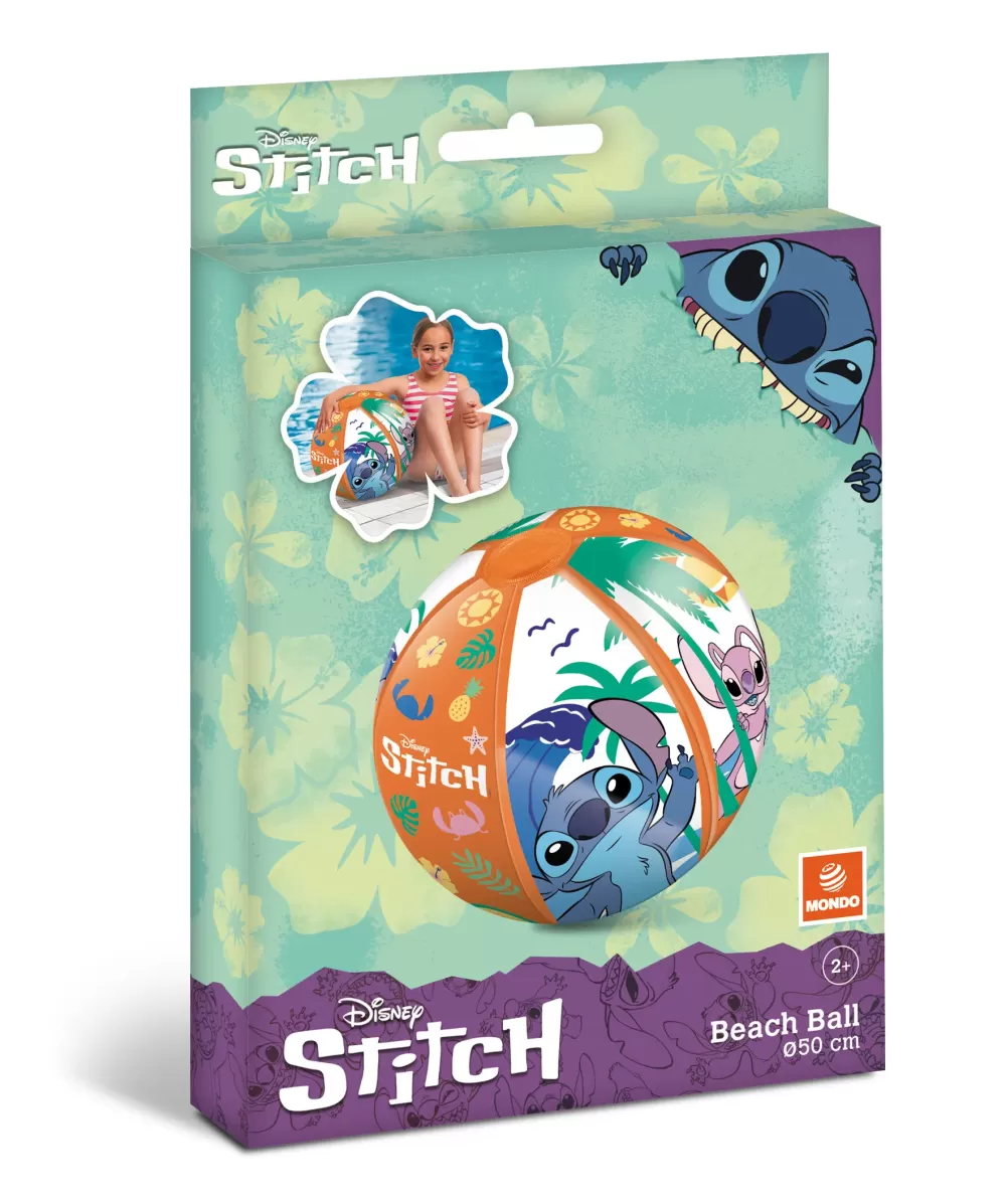 Best Stitch Beach Ball Pallone Da Spiaggia Colorato Gonfiabile Ideale Per Giocarci In Acqua Adatto A Bambini / Ragazzi / Adulti 50 Cm. Di Diametro Gonfiabili Per Bambini