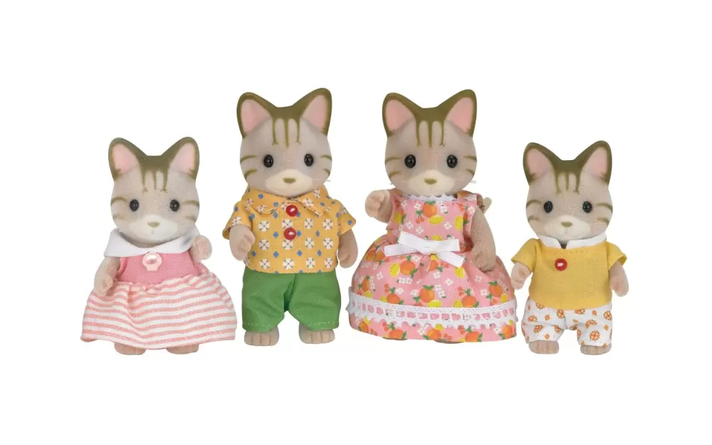 Discount Famiglia Gatti Striati Mini Dolls