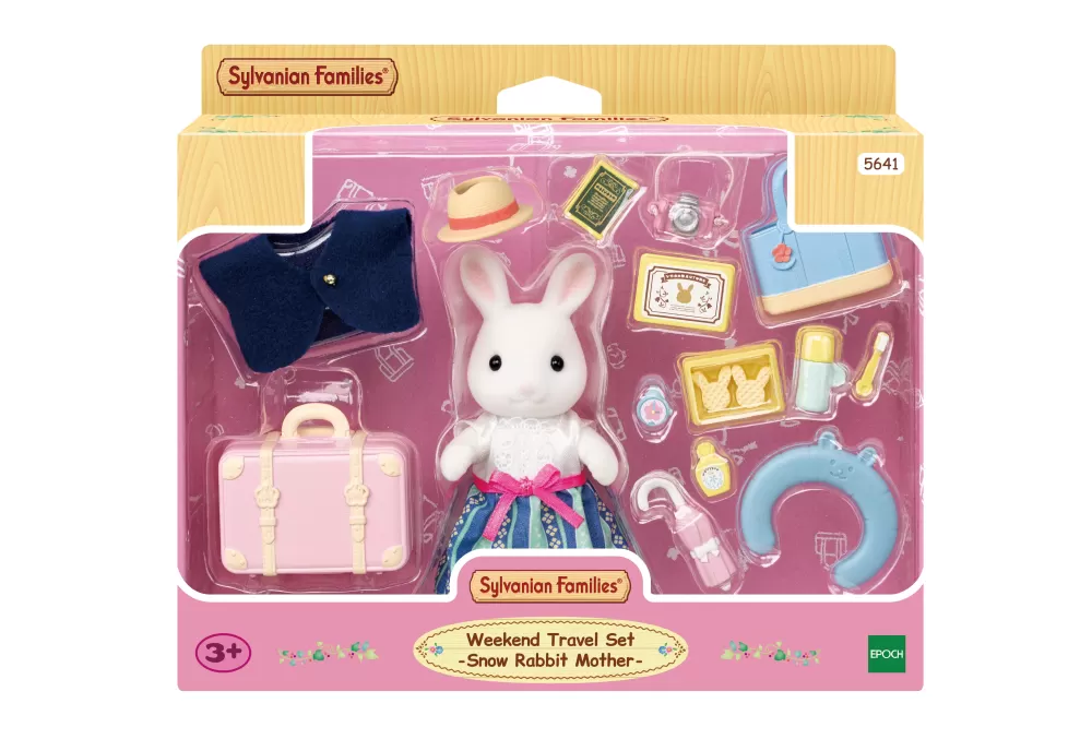 Clearance Set Da Viaggio Weekend Mamma Coniglio Neve Mini Dolls