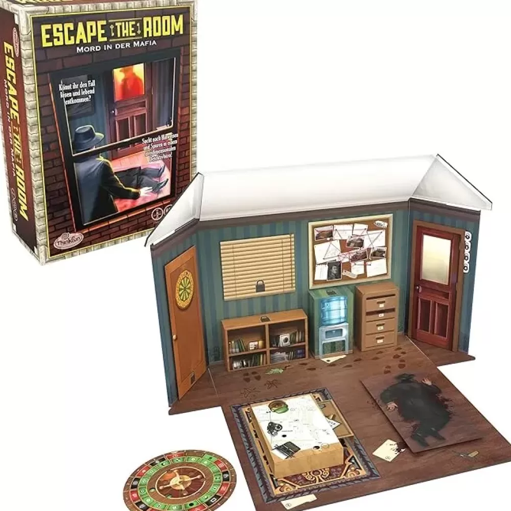 Cheap Thinkfun Escape The Room: Omicidio Di Mafia, Gioco Di Logica Da Tavolo Per Adulti, 13 Giocatori, Eta 14+ Anni Giochi Escape Room Ed Enigmi
