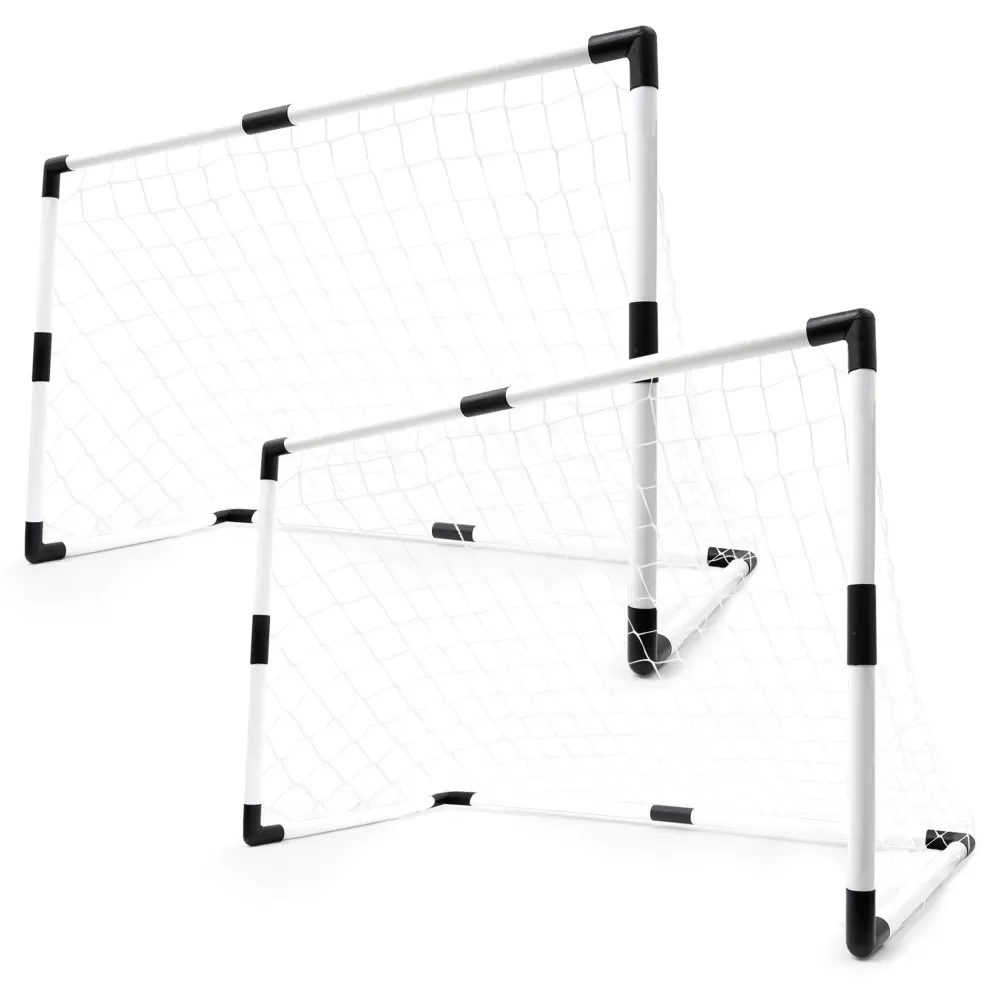 Clearance Twin Soccer Goal Set Giochi Con La Palla