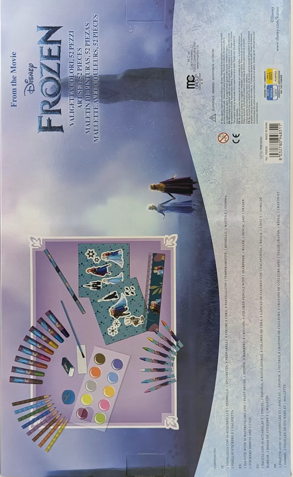 Shop Valigetta Dei Colori Da 52 Pezzi Disney Frozen In Scatola Vetrina Cancelleria E Accessori