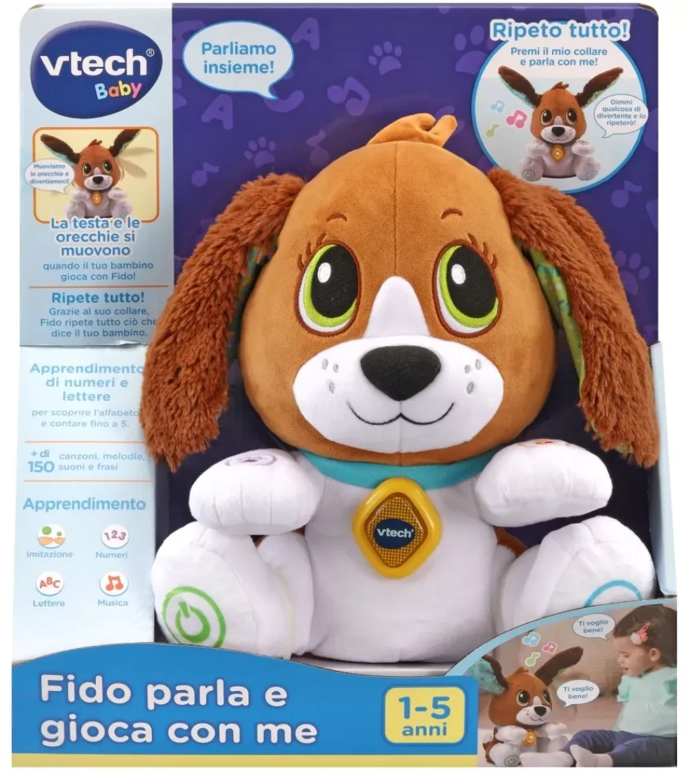 Outlet Fido, Parla E Gioca Con Me! Un Simpatico Cagnolino Ripete Tutto E Muove Le Orecchie! Giochi Di Apprendimento