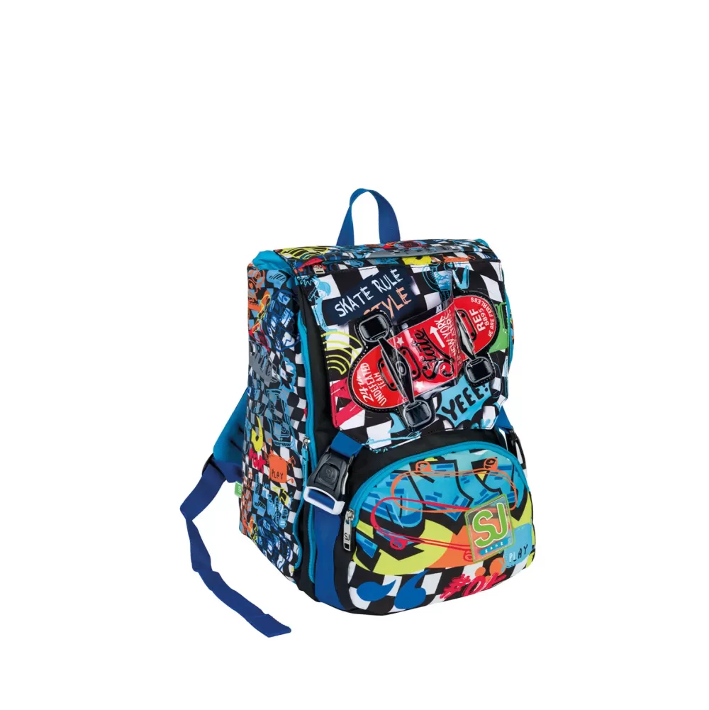 Outlet Zaino Sdoppiabile Big Sj Gang Estensibile Tramite Zip Laterali Scuola